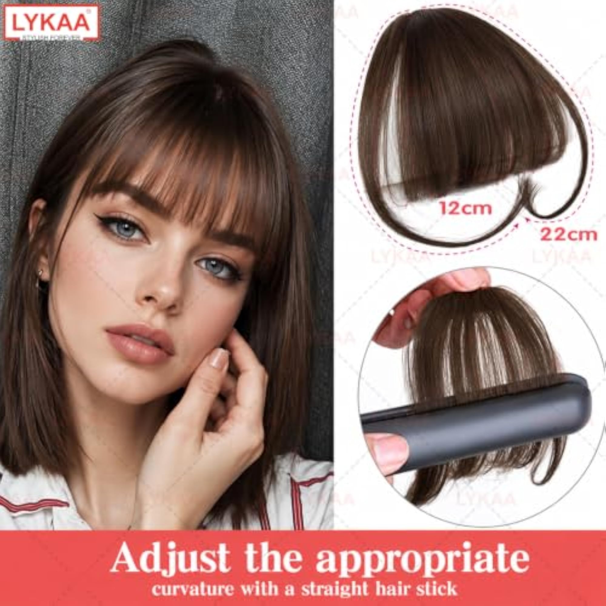 Front Fake Bangs Hair Extensions for Women