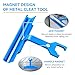 Magnetic PPC & PPF Clips/Cleat Tool For HVAC Ductwork - 4" Magnetic Tdc &Tdf Clip Metal Cleat Tool for Tight Spaces Efficient HVAC Tools Clearance,Versatility Hvac Duct Tools Clip