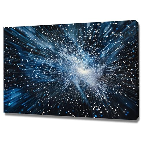 Tableau decoration murale moderne WODJEM encadré pour habiller un mur blanc vide
