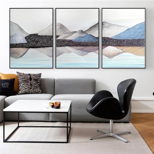Décoration murale abstraite de montagne et images murales modernes en toile
