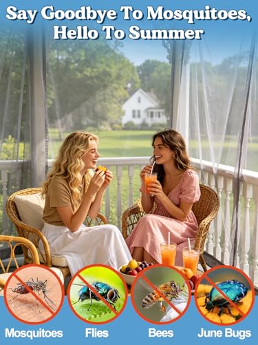 Image of 33x10ft Ultra-fine Mesh Mosquito Net, Patio Screen Netting, 1Pc Gray