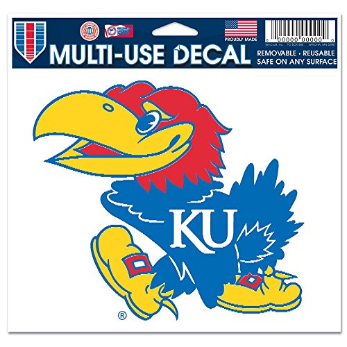 Wincraft NCAA University of Kansas Multi-Use Colored Decal, 5