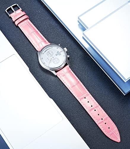 Image of BINLUN Leather Watch Band Genuine Calfskin Replacement Watch Strap Quick Release Crocodile Pattern 10 Colors 13 Sizes for Men Women(10mm,12mm,14mm,16mm,17mm,18mm,19mm,20mm,21mm,22mm,23mm,24mm)