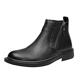 UOYHBTA Men's Low-top Short Boots Retro Rubber Shoes...