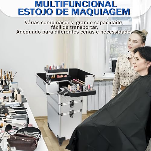 Maleta de Maquiagem, Maleta Maquiagem, Maleta de Maquiagem Profissional, Mala de Maquiagem, Maleta d