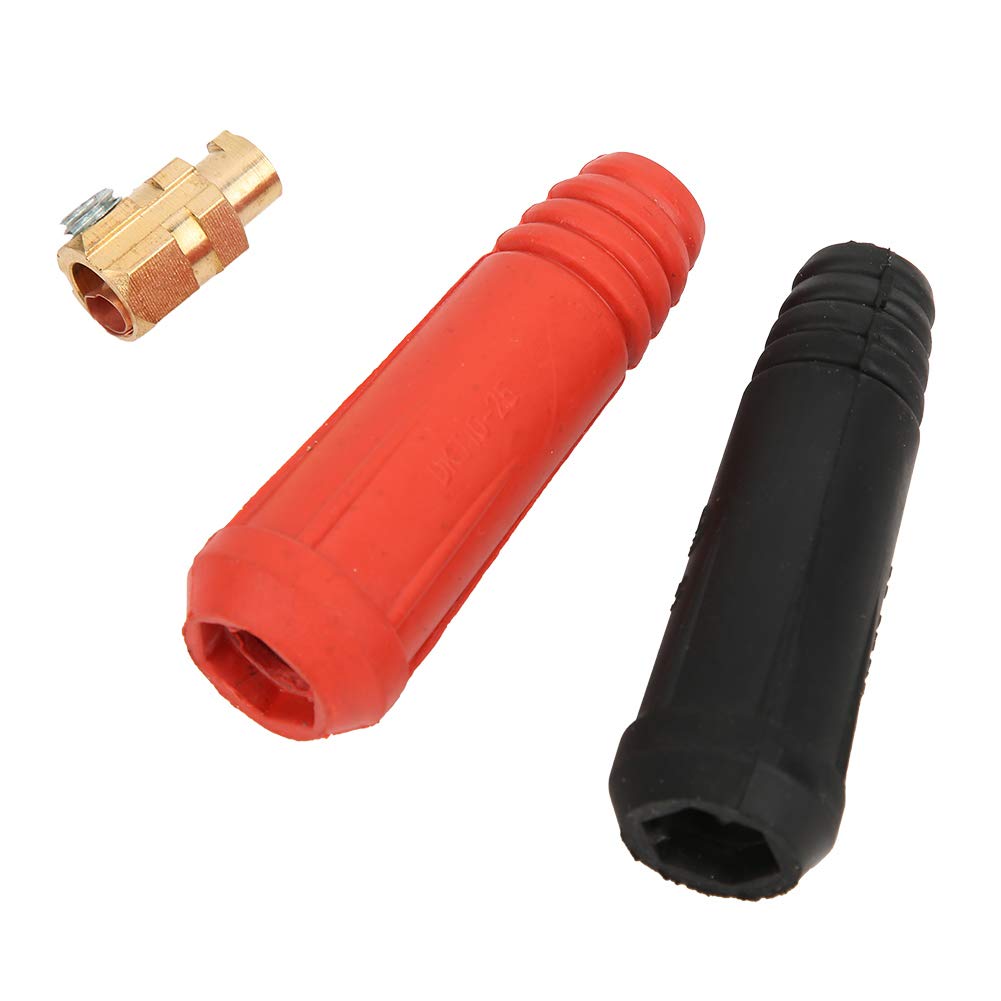 5 Stück 10-25 Mm² Schnellkupplungen Für Schweißgeräte – Paar-Set Lang & Rund, Rot