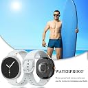 LN KART For Galaxy Watch 8 9 Bands 40mm 44mm Classic 46mm,No Gap Silicone Sport Bands Strap Compatible with Samsung Galaxy Watch 8 9 and 8 Classic 40mm 44mm 46mm Band gallery image
