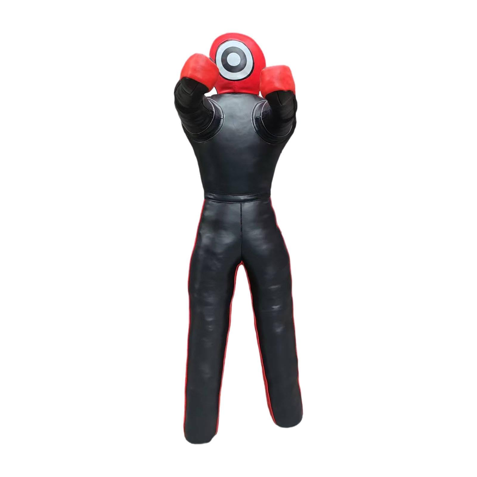 Menolana MMA Grappling Dummy Jiu Punching Bag Unfilled Multifunction MMA Throwing Punching Dummy Training Equipment for Children, Height 122cm