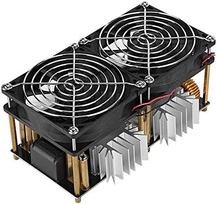 1800W ZVS Induction Heater Heating PCB Board Module, 12-48V High-Frequency Induction Heating Board Module Flyback Driver Heater Machine with Cooling Fan