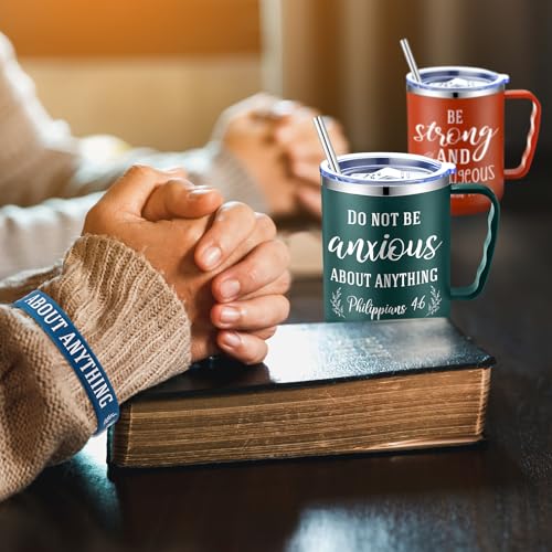 Cadeaux chrétiens tasses 500 ml avec versets de la Bible pour rompre la routine