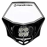 Baja Designs Motorcycle Squadron Sport (D/C) Headlight Kit with Black Shell