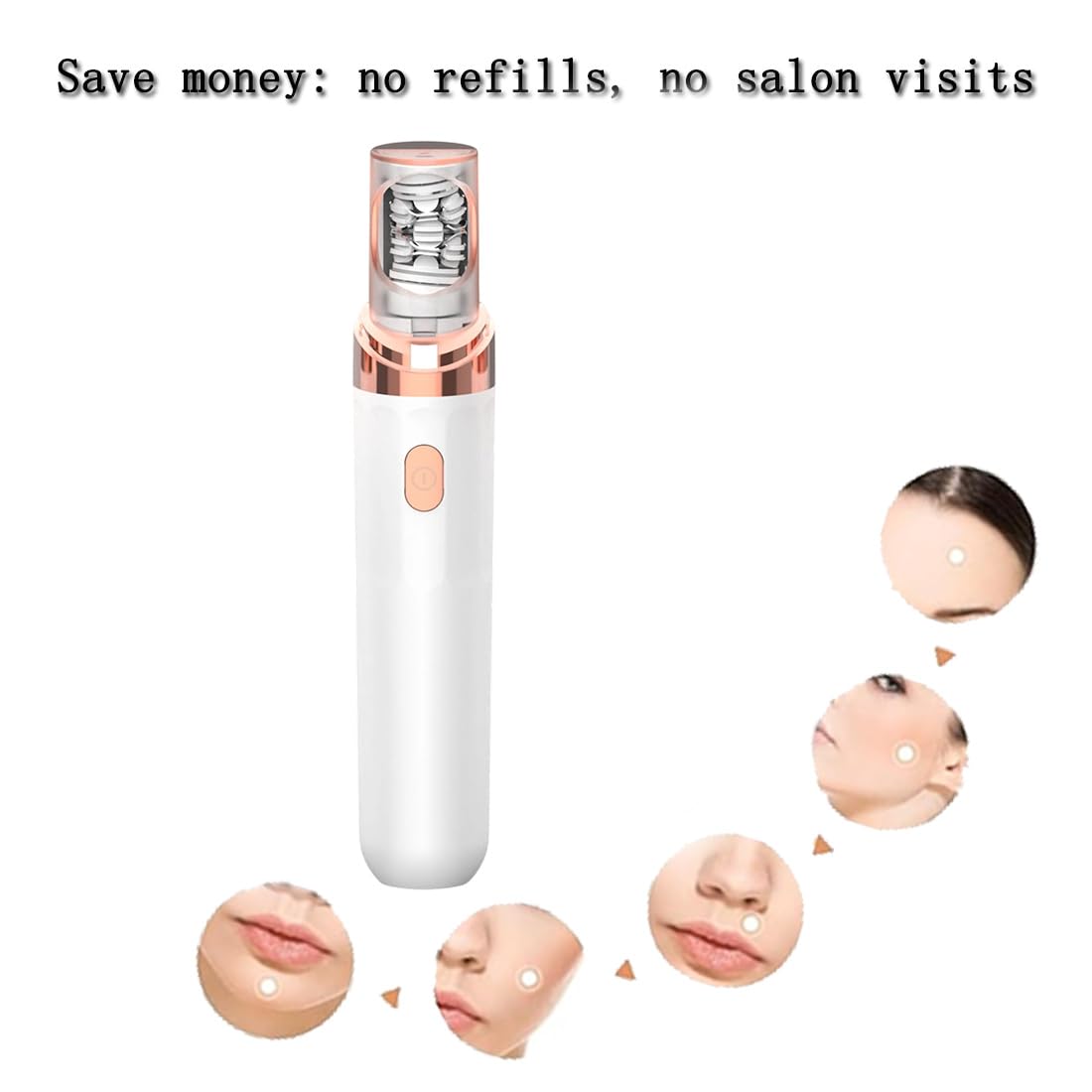 Epil Pro, Epilatore Facciale per Donna 2 in 1, Mini Strumento Portatile per La Depilazione Di Sicurezza, Delicato, Preciso E Veloce per Viso, Mani E Gambe (2PCS-A)