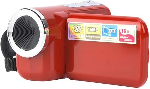 Miniatura 2 de Cámara para niños Videocámara portátil Niños Cámara de vídeo digital para niños Videocámara 16X HD con TFT LCD Sceen (rojo)