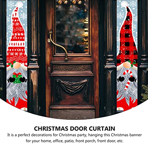 Amosfun Gnomo, banner para porta frontal, decoração de festa de Natal ao ar livre, decoração para am