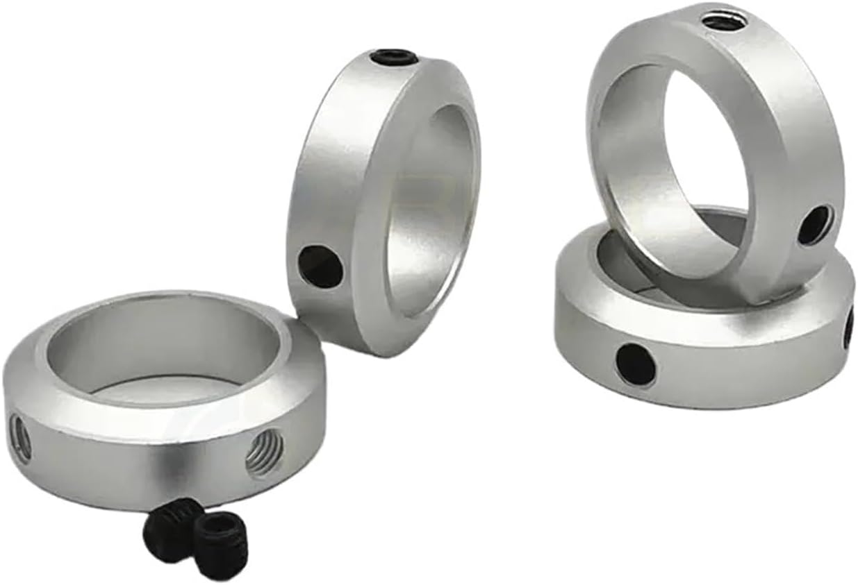Aluminum Alloy Fixed Ring Set Type Shaft Locator Stop Collar with Screws(5-11-8)