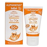 fácil de usar Alphanova Sun Bio, Baby Sun Milk - SPF 50+, 4.4 oz.