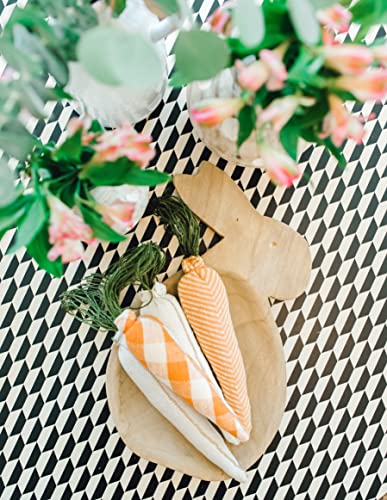 Carotte décorative en tissu blanc Mud Pie pour remplacer les ornements fragiles - 7