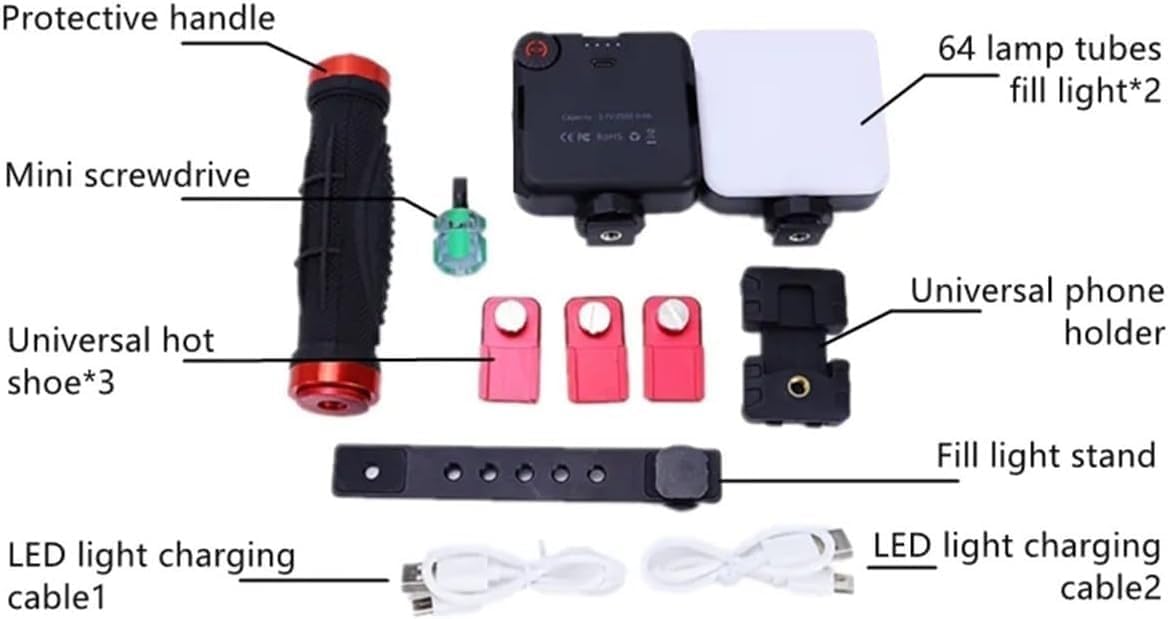 LED Dental Filling Light - Adjustable Brightness Oral Photography Equipment for Dentists (MK-016 + 37mm CPL) - Enhance Treatment & Imaging Quality