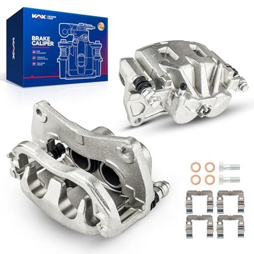 Image of KAX Disc Brake Caliper Assembly Fit for Subaru- 2010-2019 Outback, 2015-2021 WRX, 2014-2018 Forester, 2005-2019 Legacy, 2008-2014 Tribeca, 2006-2007 B9 Tribeca, Front Left and Right 2PC