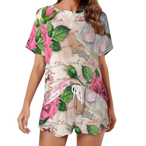 Ensemble de pyjama femme Tour Eiffel le cadeau de nuit rétro idéal
