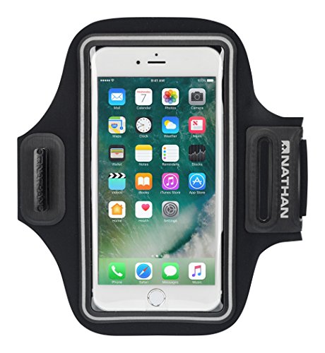 Nathan NS4947 Stridesport Smart Phone Arm Carrier, Black, One Size