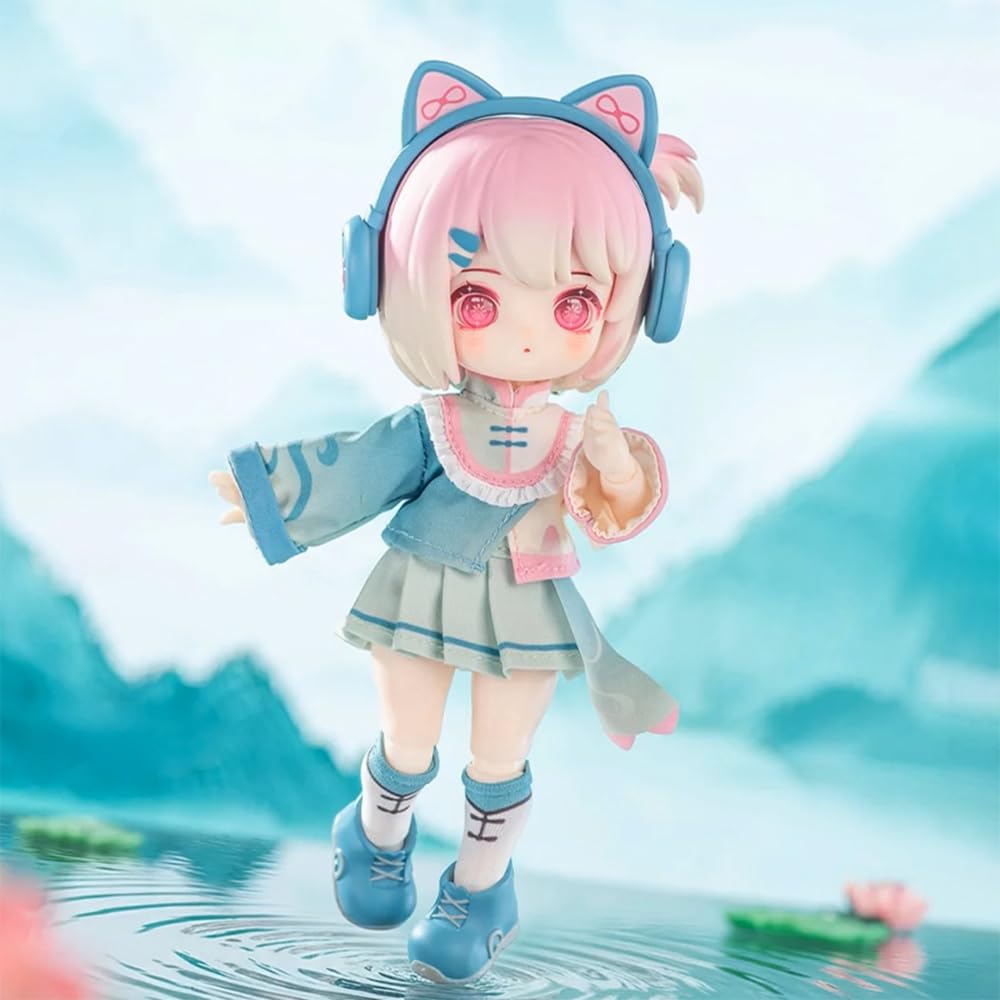 niannyyhouse BJD Blind Box Figuren, Ball Jointed Doll with Clothes, 1:12 Scale Nagi Cloud Ruins Series, Collectable Action Figure (6PCs)