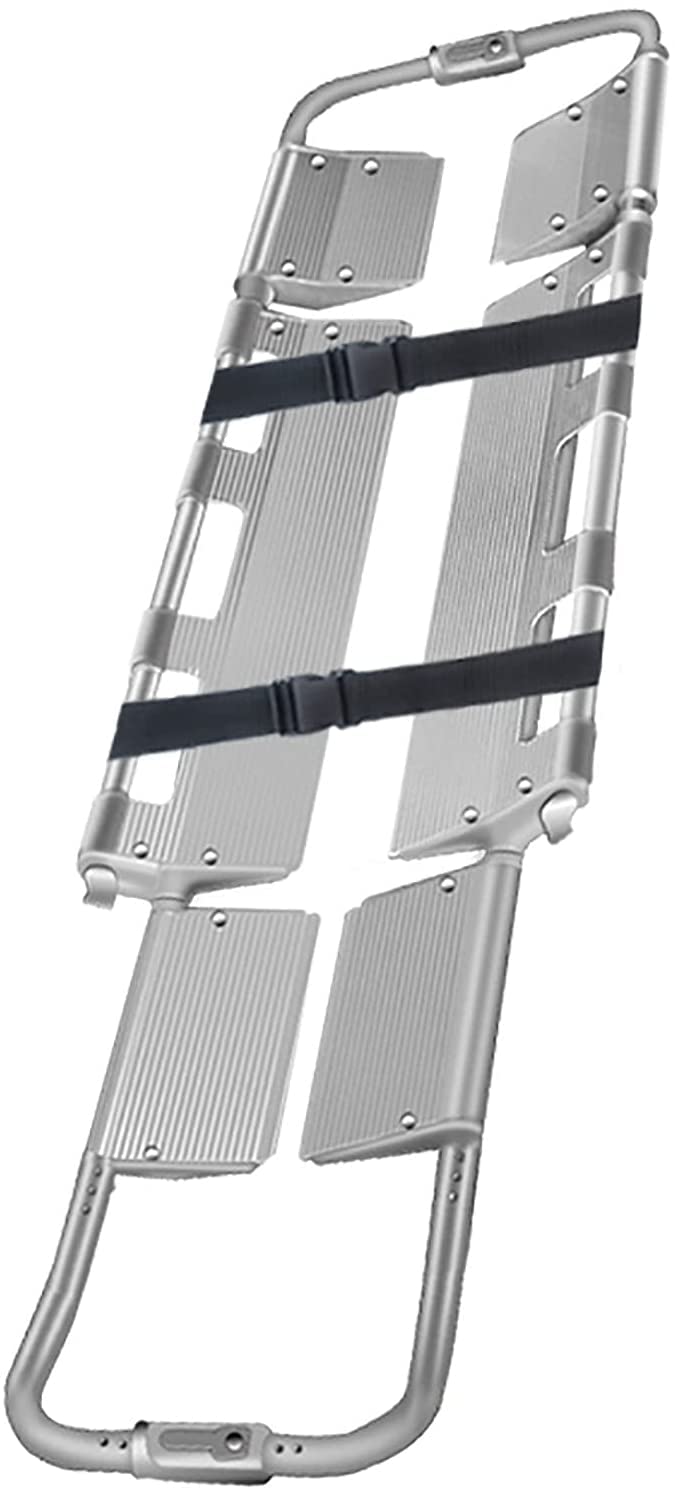 Przenośne nosze ze stopu aluminium, składane z łyżką medyczną