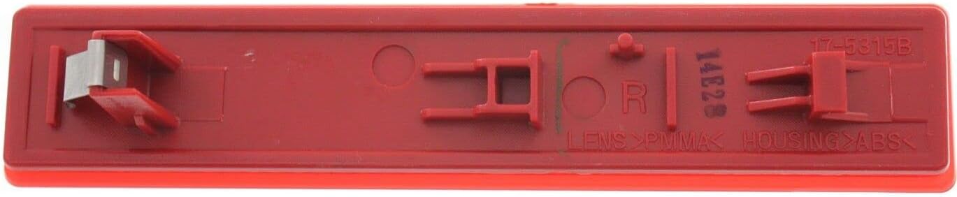 DAT AUTO PARTS Rear Right Passenger Side Back Bumper Cover Reflector Insert Lamp Marker Light Replacement For 2017-2025 Honda Ridgeline 2006-2008 Pilot Red Textured Plastic Lens HO1185102 33505S9VA11