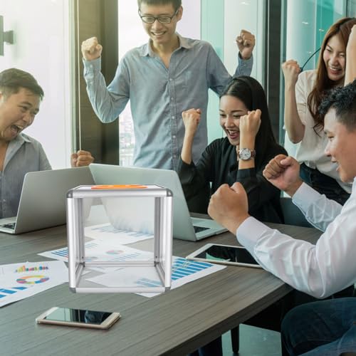 Cabilock Ideenbox, transparent, mit Aluminium-Legierung, transparenter Rahmen, zum Sammeln von Hintergrundbelägen