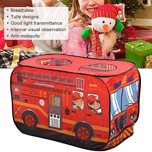 Fire Truck Play Tent,Truck Bus Children Tent Foldable Fire Fighting Truck Play Game House Fire Engine Playhouse for Kids Toddlers (Fire Fighting Truck) 4 51IOGnq2z4L. AC