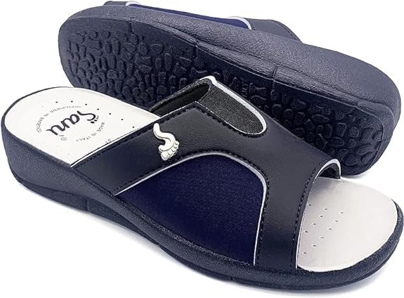 Pantoufle femme ouverte hallux valgus correcteur orthopédique et séparateur d'orteils confort