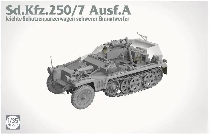 Model Kits 2212 1/35 Sd.Kfz.250/7 Ausf.A Leichter Schützenpanzerwagen Schwerer Granatwerfer (81 mm Mortar)