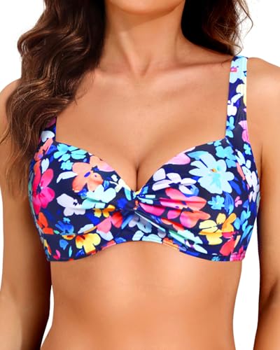 Image of Yonique Women Underwire Bikini Top - 2026 Push Up Swimsuit Tops Padded Bra Bahting Suit