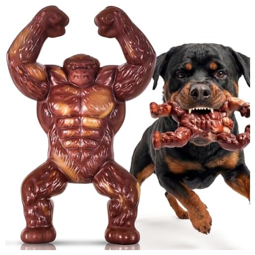PETSTA Indestructible Dog Toys for Aggressive Chewers, Extreme Tough Toys for Large Dogs, Real Beef Flavored, Dog Bone for Medium/Large Dogs Breed, Gifts for Dogs