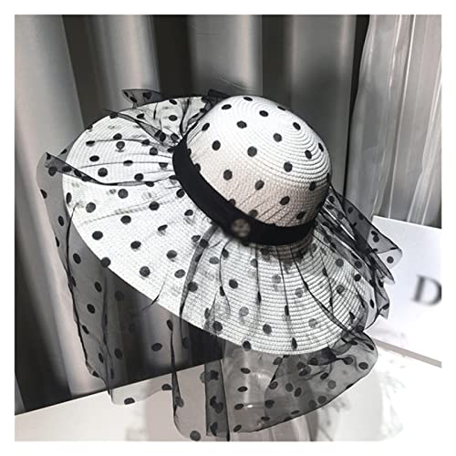 Chapeau de soleil pliable en dentelle respirante pour femme