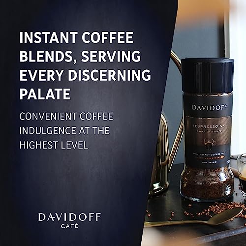 Image of DAVIDOFF Espresso 57 Instant Coffee, 100% Arabica, Vivid & Spicy, Premium Coffee Granules 45g (Product Of Germany) By DECADENT (Espresso 57)