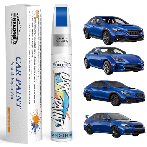 Image of K7X WR Blue Pearl Touch Up Paint for Subaru, Color Exact Match Car Paint Scratch Repair Remover Pen Kit Quick & Easy Fix Vehicle Chips and Automotive Nicks Scuff