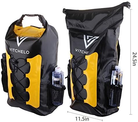 Vitchelo Waterproof Backpack for Women and Men, 30L Floating Dry Bag with Phone Case Gifts for Men and Women, Premium Lightweight Backpack for Hiking, Travel, Kayak, Beach, Swimming, Boating