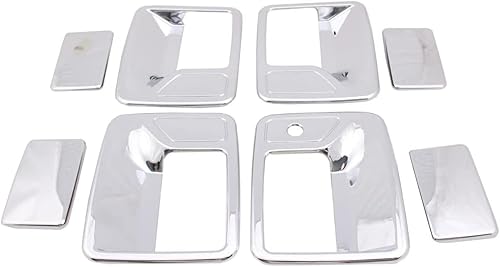 Miniatura 2 de AUCERAMIC Tapas cromadas para manijas de puerta, compatibles con Ford F250 F350 F450 F550 Super Duty 2000-2005 para Ford Excursion 4 puertas sin