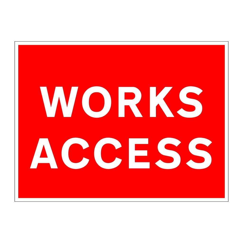 Works access sign - General Site Management 8x12 Metal Tin Sign Garage Man Cave Wall Decor