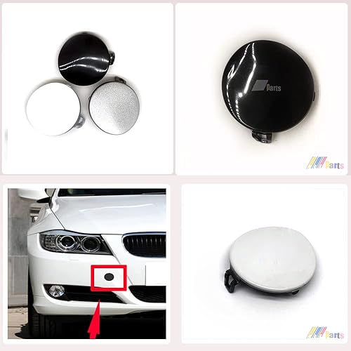 Miniatura 6 de Cubierta de remolque delantera para BMW Serie 3 E90 LCI Sedan E91 LCI Wagon Fit 316i 318i 320i 325d 328i 330xi 330xd 335d 335xi 2009 2010 2011 Tapa