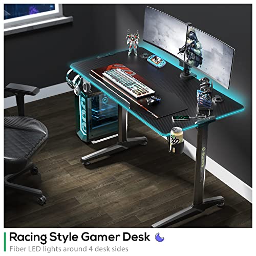 EUREKA ERGONOMIC Gaming Tisch – ‎GD0089 -BK - 5