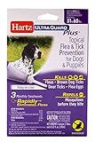 Hartz UltraGuard Plus Topical Flea & Tick Prevention for Dogs and Puppies - 31-60 lbs, 3 Monthly...