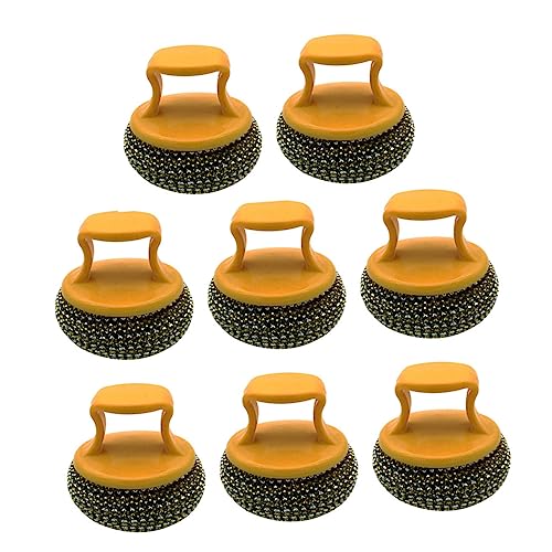 FRCOLOR Cepillo De Limpieza De Cocina 8 Piezas Bola De Acero Desmontable, Cepillo Portátil Multifuncional para Ollas y Sartenes, Herramienta Resistente para Limpieza Doméstica Diaria