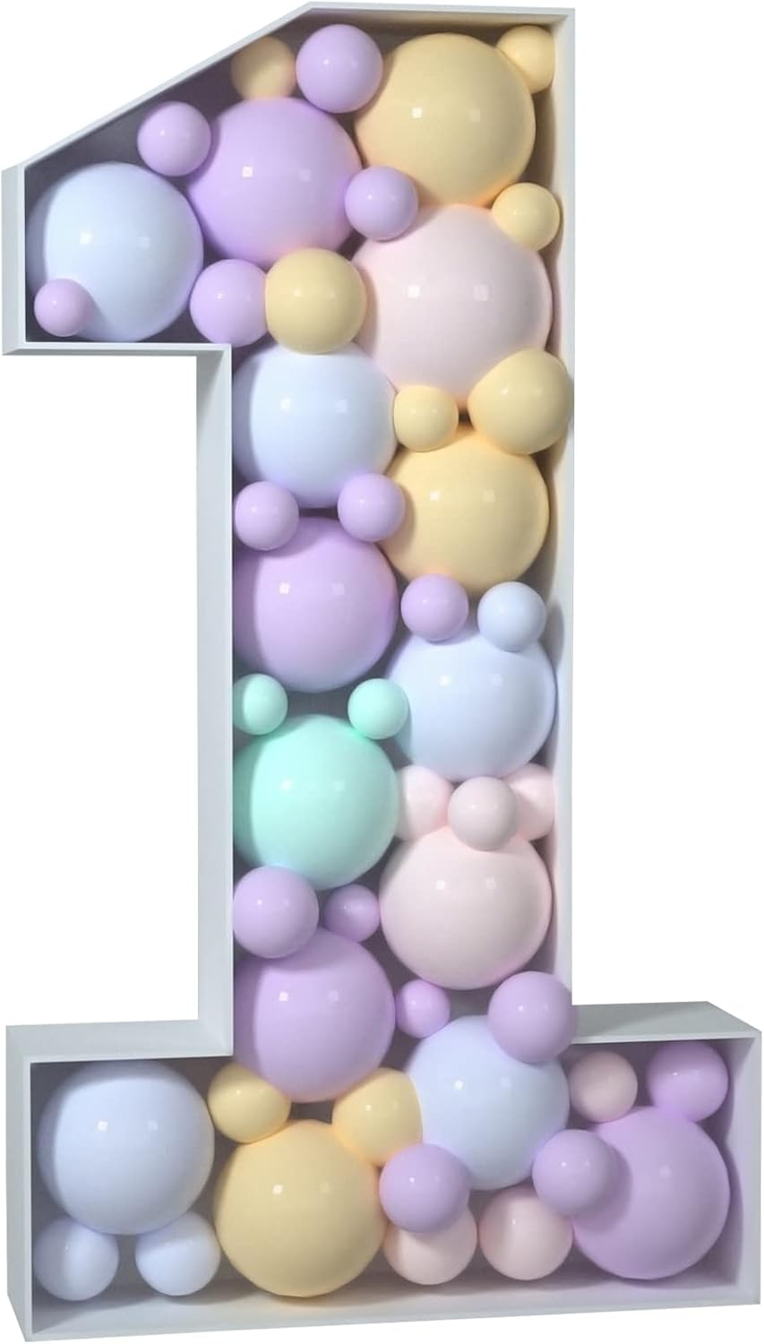 Mosaic Numbers Frame Marquee Numbers Light Up 4FT Large