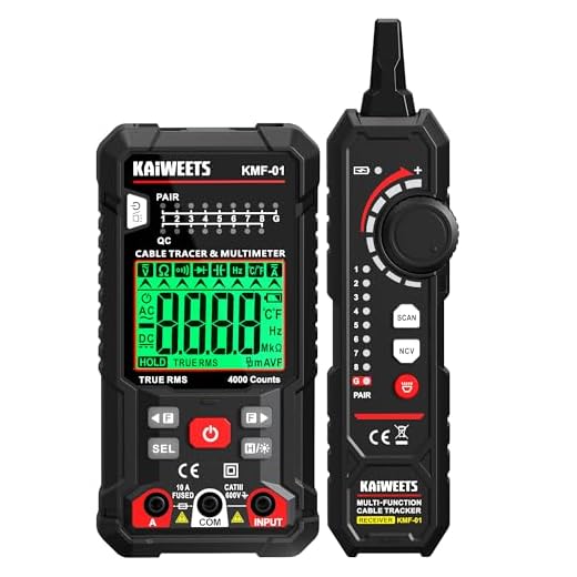 KAIWEETS 3-in-1 Multimeter and Cable Tracer Kit