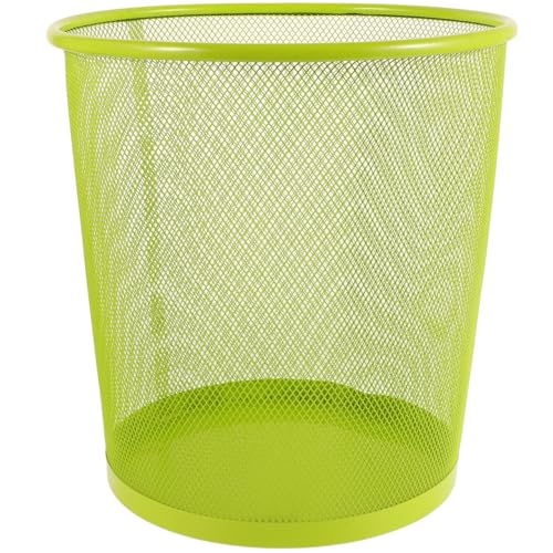 Image of Ciieeo Mesh Trash can 11 Inch Metal Wire Wastebasket Lightweight Open Top Small Bathroom Office Bedroom Waste Bin Home Organization