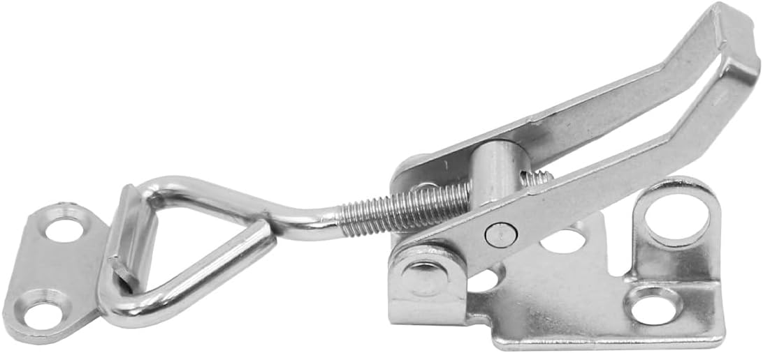 Ludom Set of 4 Stainless Steel Toggle Latches Lockable Toggle Latches for Doors Cupboards Boxes Luggage