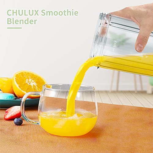 Chulux 1000W Bullet Blender For Shakes And Smoothies, Personal Single Serve Blender With 6-Edge Blade 32Oz Blender Cup, Portable Blender Coffee Grinder Nutritional Blender For Kitchen Fruit Vegetable #TOP7