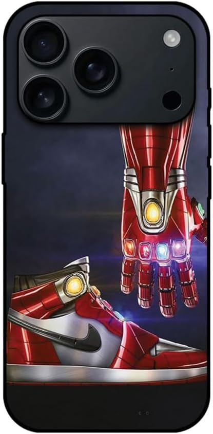 Printed Protective Case Cover For Apple iPhone 17 Pro Max - Ironman Hand & Shoe